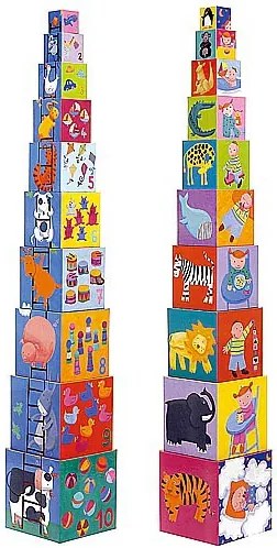 Skladacie kocky pyramída – Môj deň