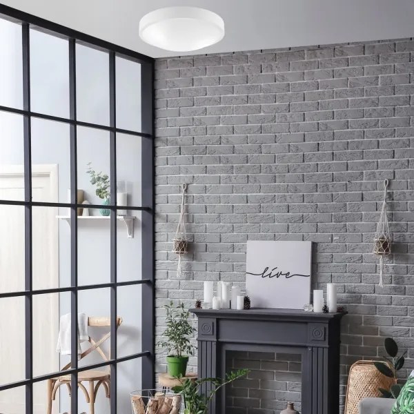 Stropné svietidlo JONAS 2xE27/60W/230V pr. 36 cm biela