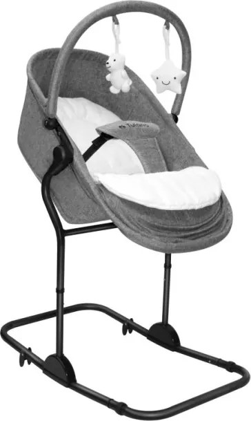 Detské hojdacie kreslo 4v1 Moon 35 sivé