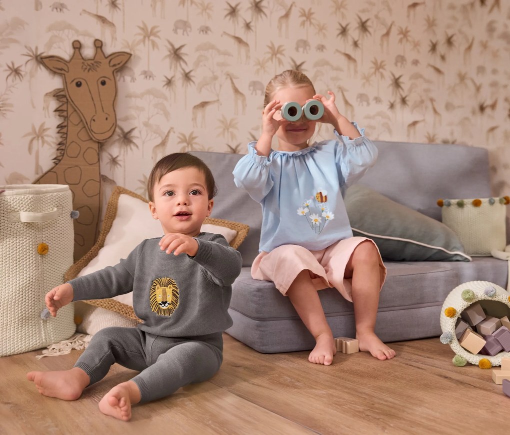 Detská mäkká pletená deka, 90 x 90 cm