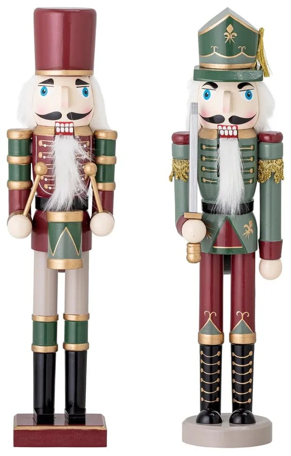 Drevené vianočné figúrky v súprave 2 ks (výška 38 cm) Darren – Bloomingville