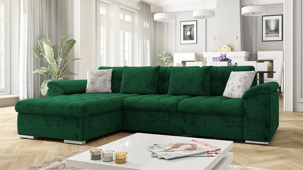 Rohová sedacia súprava Dino Premium, Dostupné poťahy: Corbett 82, Strana: pravá