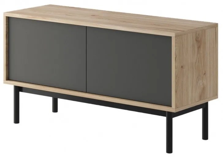 Piaski TV stolík Loft RTV 104 cm grafit/jackson
