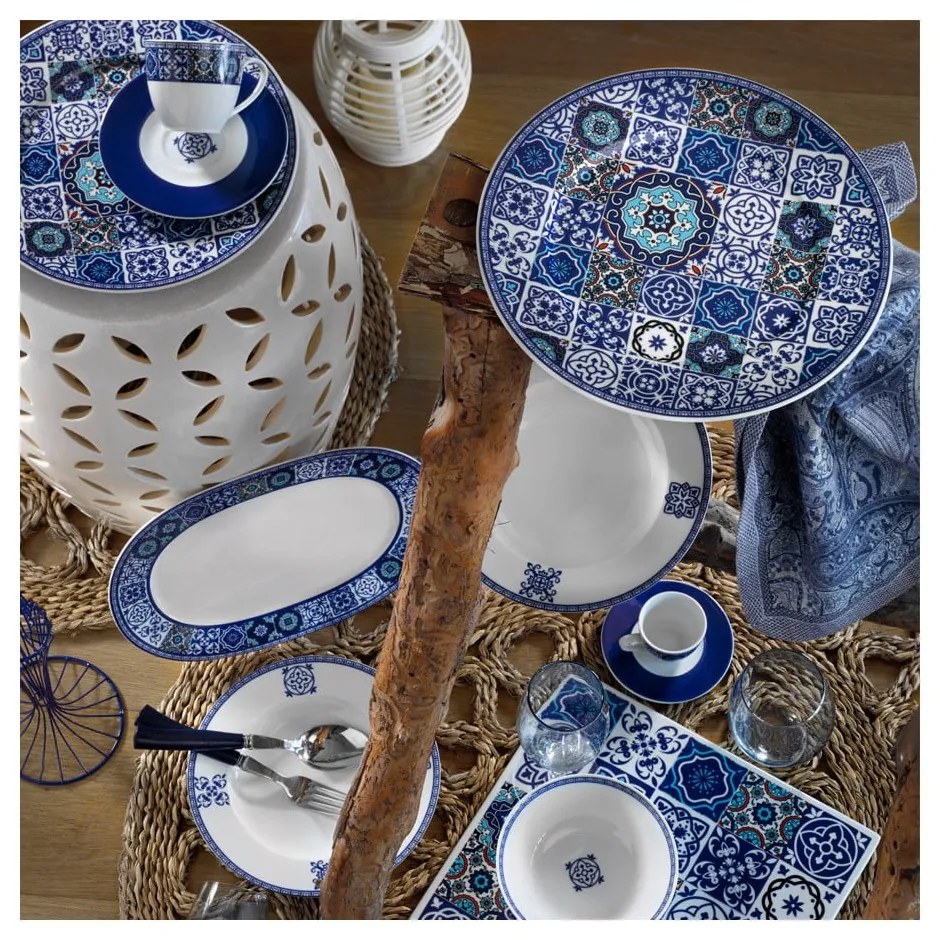 24-dielna sada tanierov z porcelánu Kutahya Maledives
