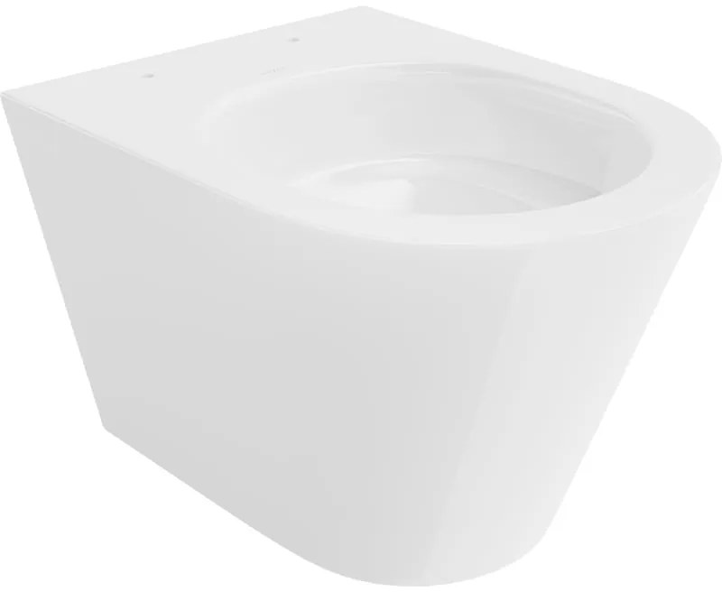 Mexen Rico, závesná WC misa 490x360x370 mm, Rimless Tornádo, biela lesklá, 3372XX00T