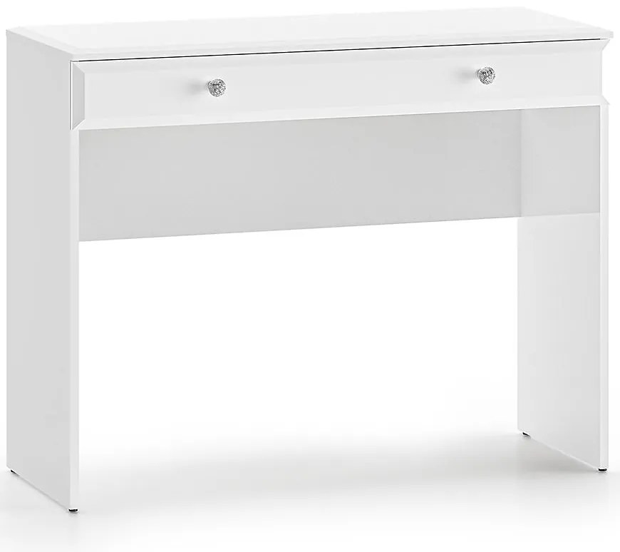Toaletný stolík Glamour 0501 Lesklá biela