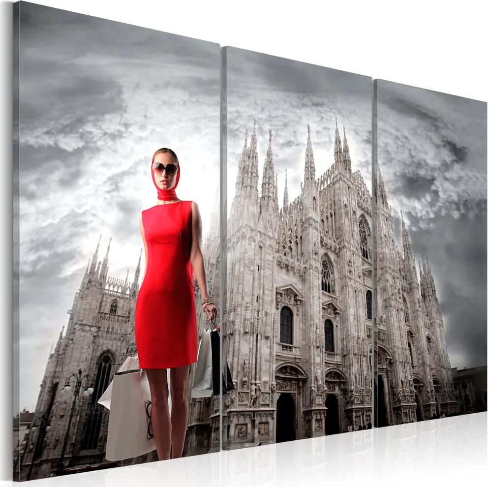 Obraz na plátne Bimago - Milán - město módy 60x40 cm