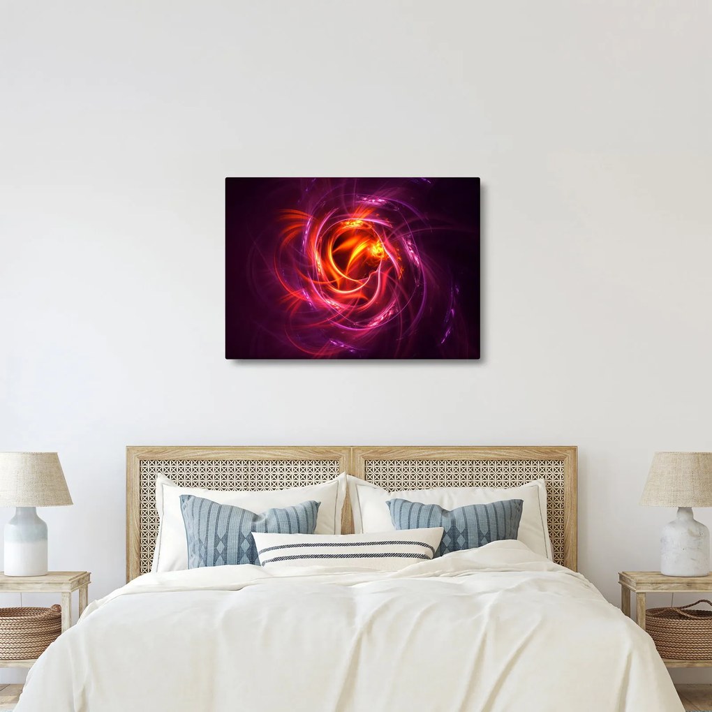 Obraz svietiacej modernej abstrakcie (70x50 cm)