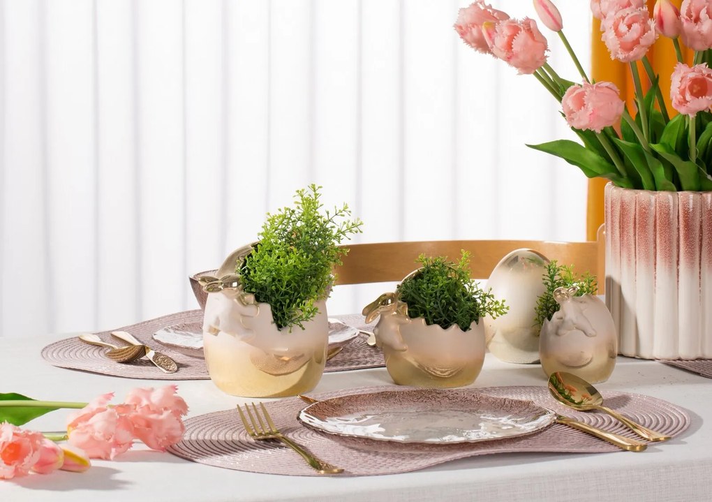 VEĽKONOČNÁ SOŠKA EASTER3 SADA 2 KS 9X9 CM VIACFAREBNÁ