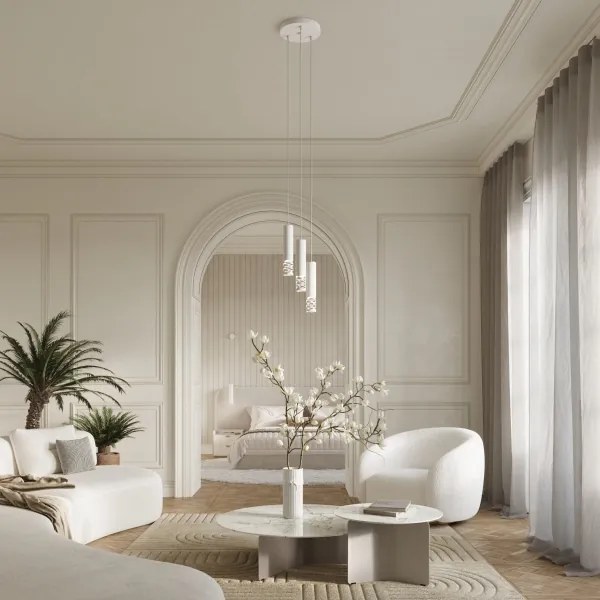 Sollux SL.1695 - Nástenná lampa LIRO 1xGU10/10W/230V biela