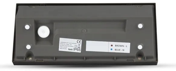 LED Vonkajšie nástenné svietidlo LED/12W/230V 6400K IP65 čierna