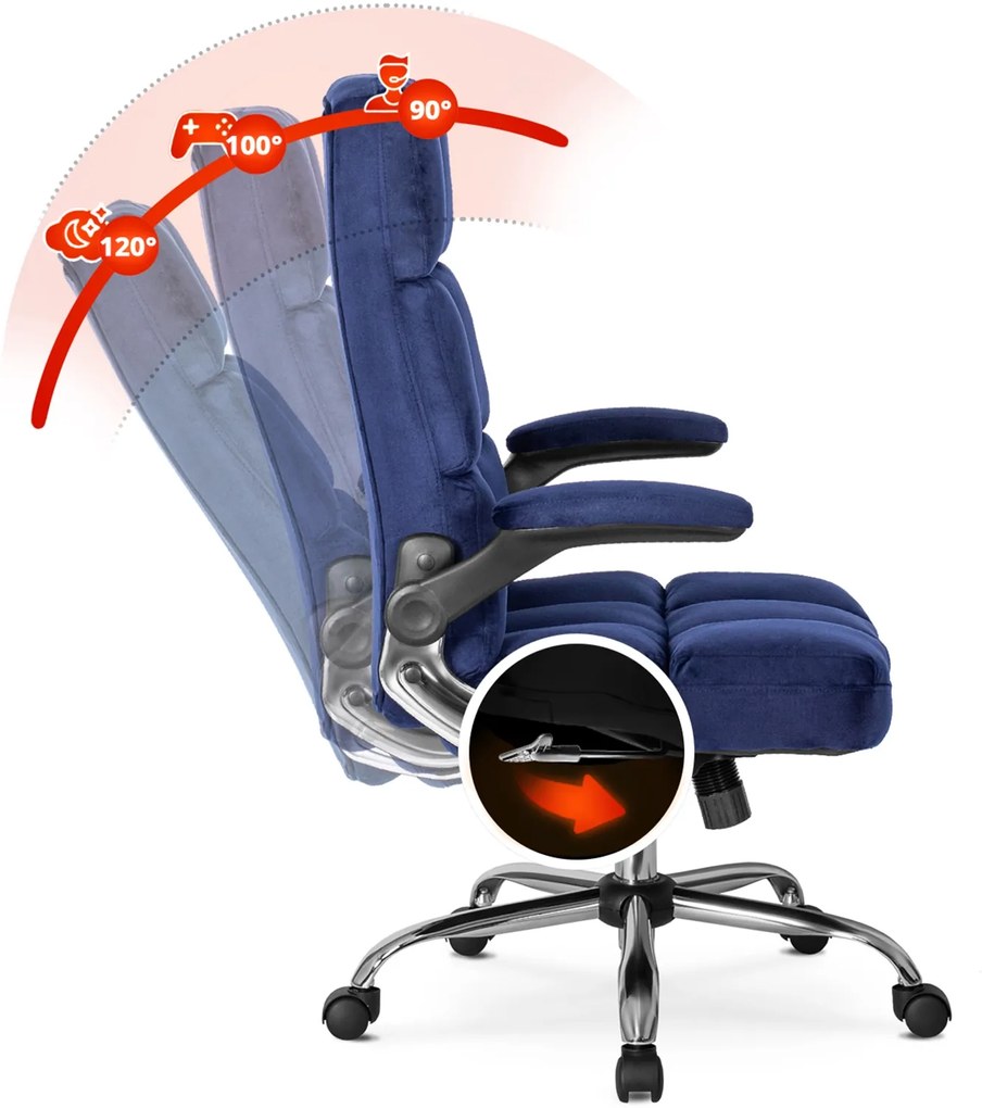 PROXIMA.store - Čalúnené kancelárske kreslo LONDON FARBA: čierna