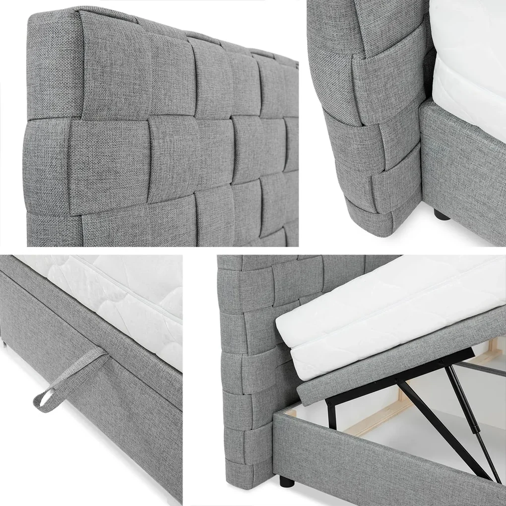 Čalúnená posteľ Winter 4, Rozmer postele: 160x200, Dostupné poťahy: Boss 15