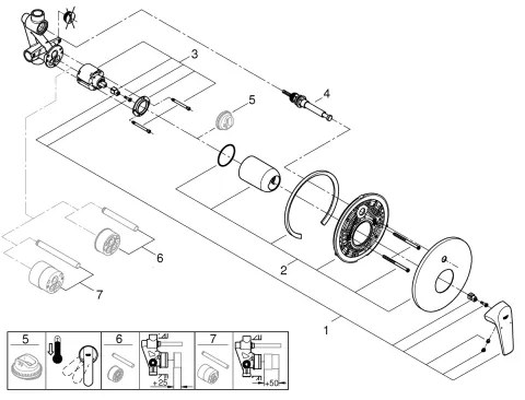GROHE 29117000 - Vaňová batéria LINEARE lesklý chróm