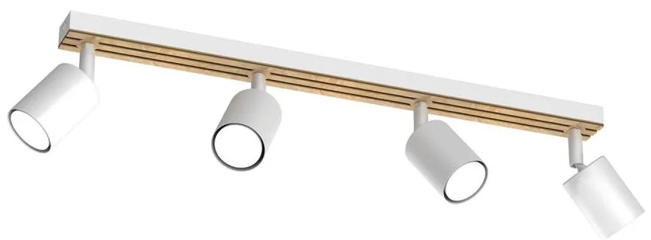 Bodové svietidlo TERRA 4xGU10/8W/230V biela/dub