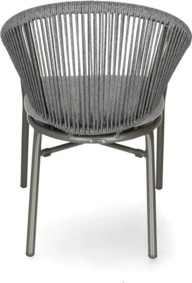 CUBA LIBRE  záhradná stolička s podrúčkami antracit