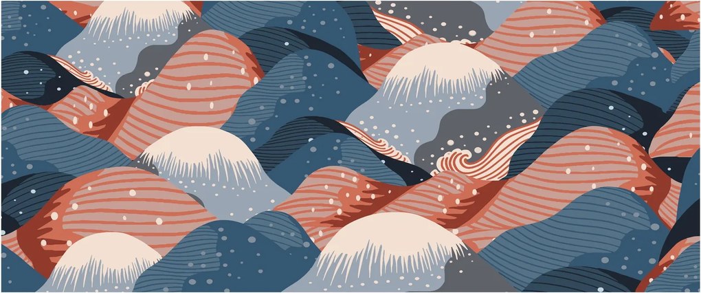 Obraz - Japonské vlny (120x50 cm)