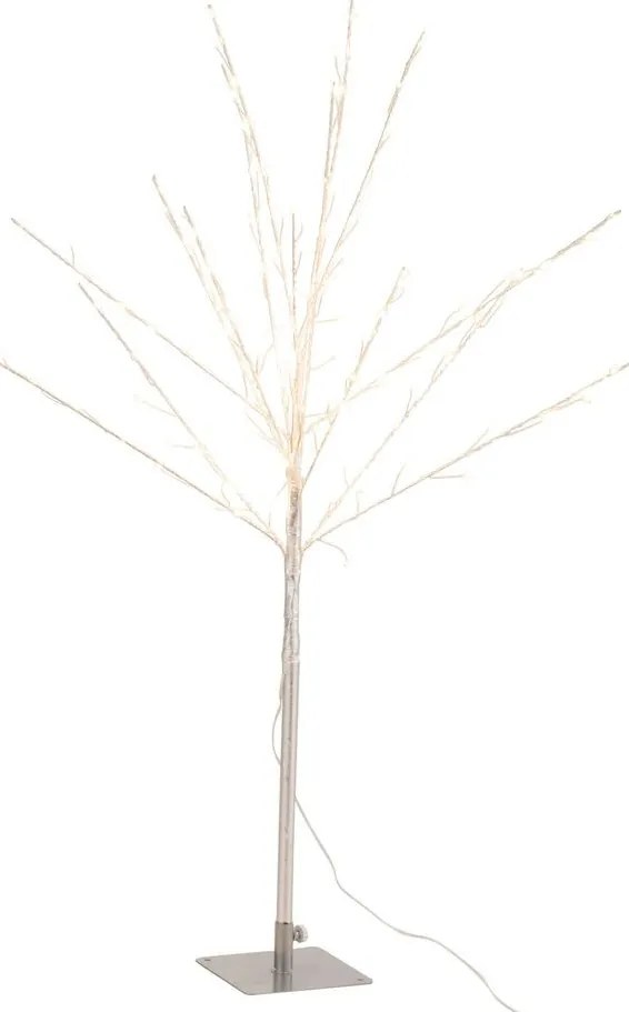 Dekorácia strieborný svietiaci stromček Tree Bare Led M - 56*56*100 cm