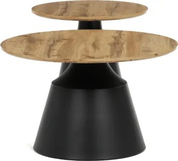 Set dvoch konferenčných stolíkov CT-F4150 ART dub artisan / čierny