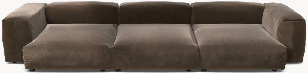 Zamatová modulárna pohovka Vetsak (4-miestna)