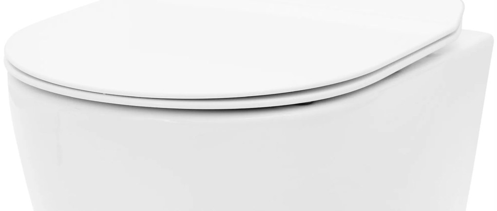 Rea Rea, toaletné sedátko z duroplastu s pomalým zatváraním a jednoduchým odopnutím, biela, REA-C6001