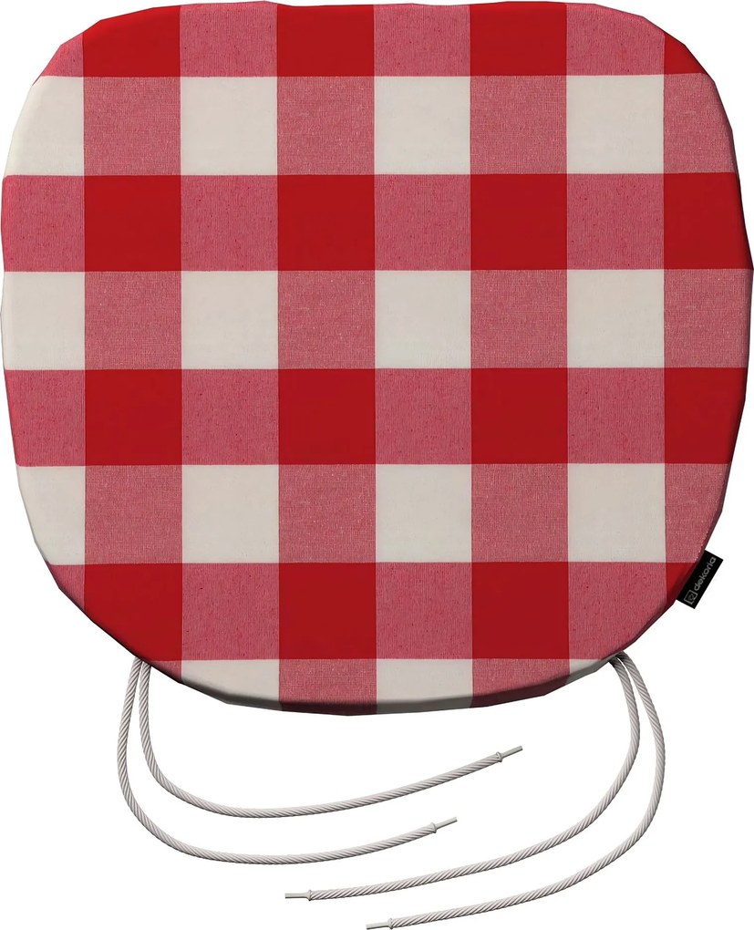Sedák Boris farba produktu červená látka vzorované