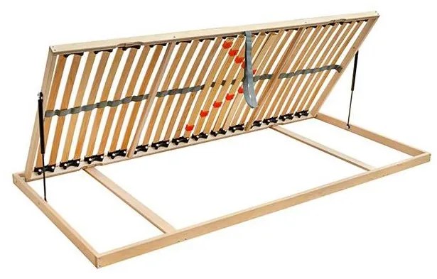 Pružný lamelový rošt s bočným výklopom na piesty ODENSE 200x90 cm ľavý