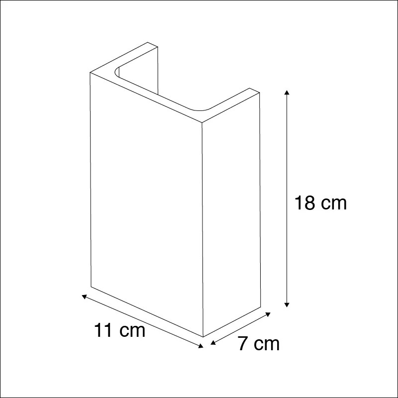Inteligentné nástenné svietidlo sivý betón so svetelným efektom vrátane Zigbee G9 - Meaux