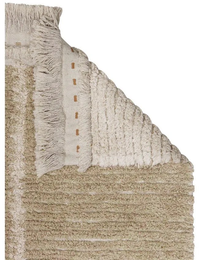 Béžový bavlnený behúň 80x230 cm Duetto Sage – Lorena Canals