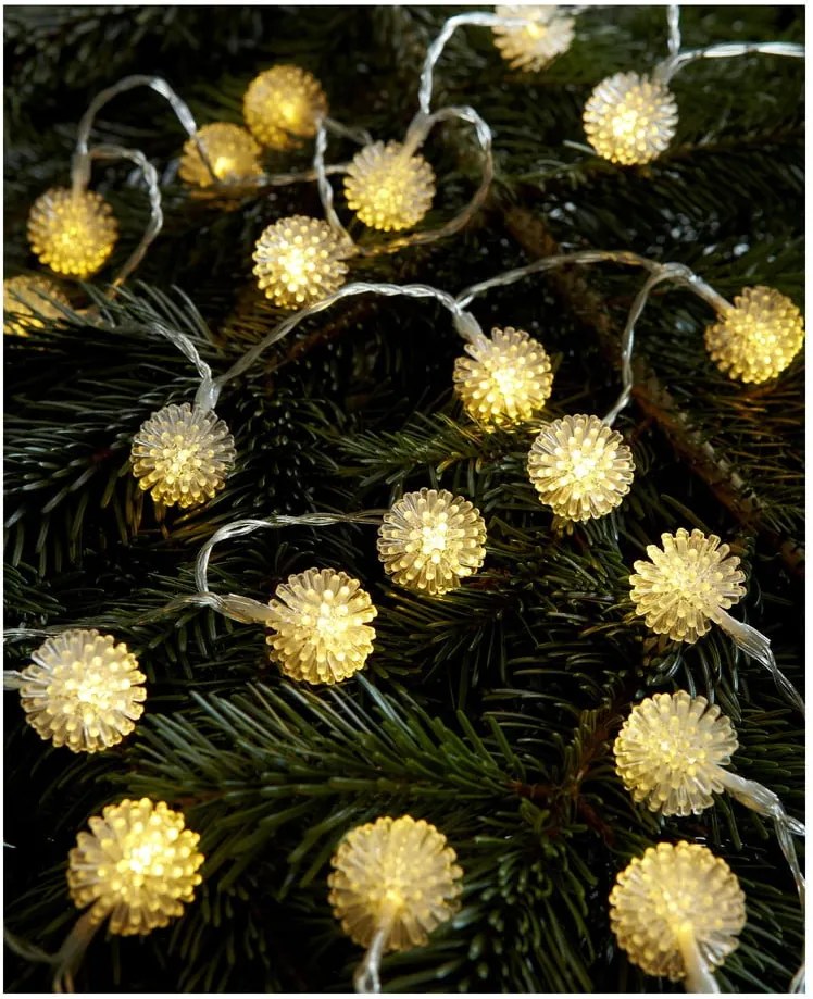 Svetelná LED reťaz Markslöjd Boll, 20 svetielok