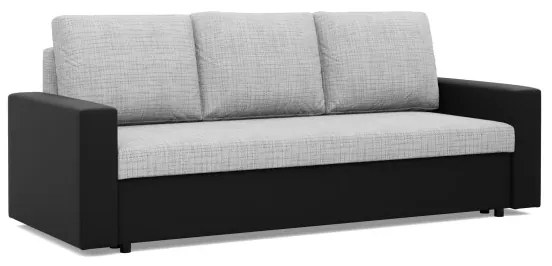 Trojmiestna rozkladacia sedačka LUNA sivá / čierna