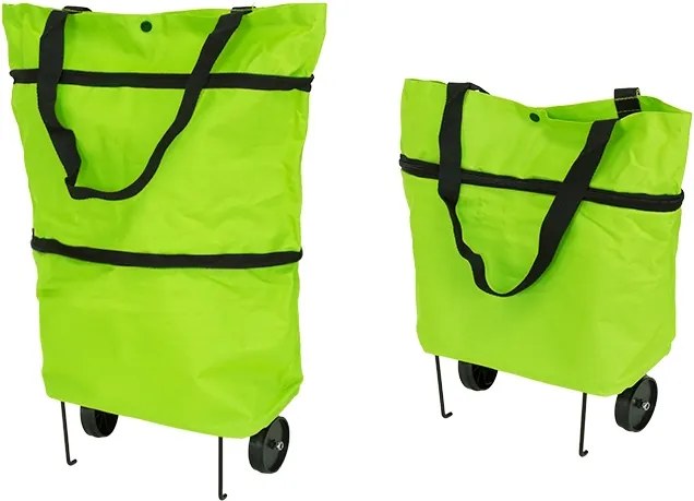 APT Nákupná taška na kolieskach 48x27cm, zelená, AG392