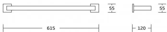 Mexen príslušenstvo, Vox dvojitý držiak na uterák, kartáčová zlatá, 707025-55
