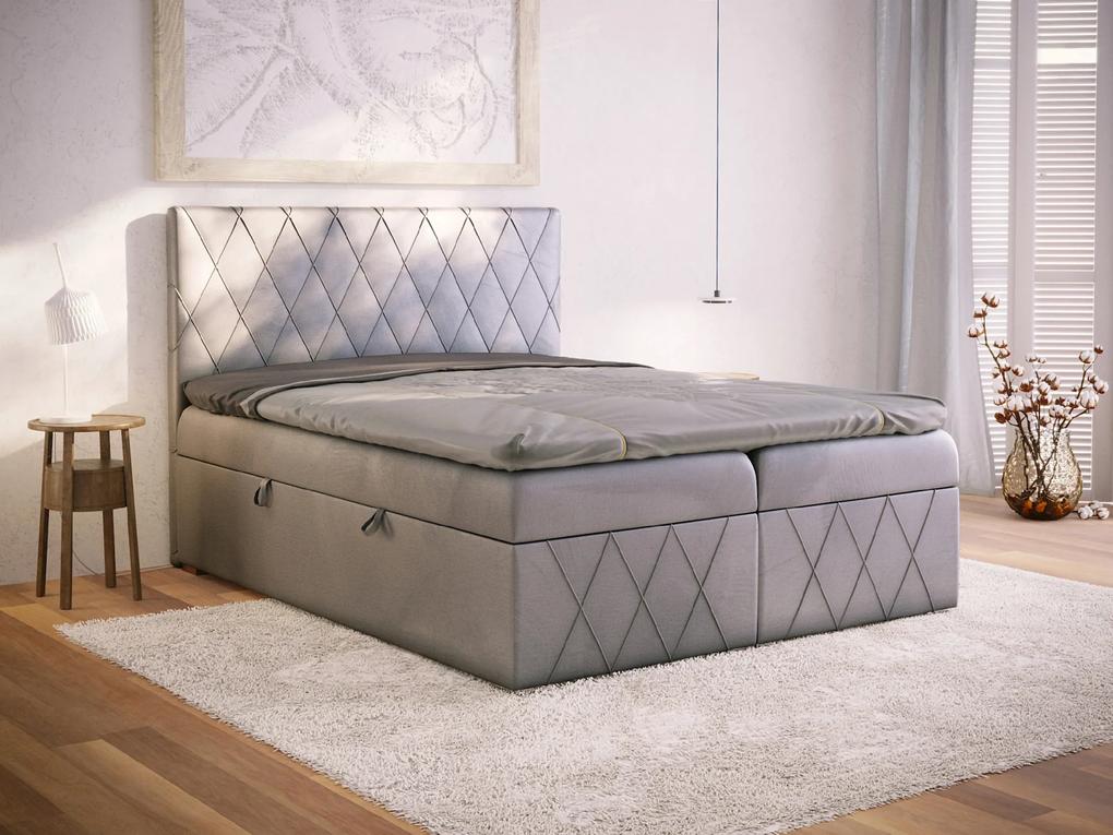 PROXIMA.store - Kontinentálna boxspring posteľ LACASTA - farba na mieru - 120/140/160/180 Veľkosť postele: Pre matrac 120 x 200 cm