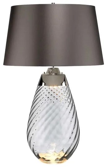 Elstead LENA-TL-L-SMOKE - LED Stolná lampa LENA 1xE27/40W/230V 74 cm šedá