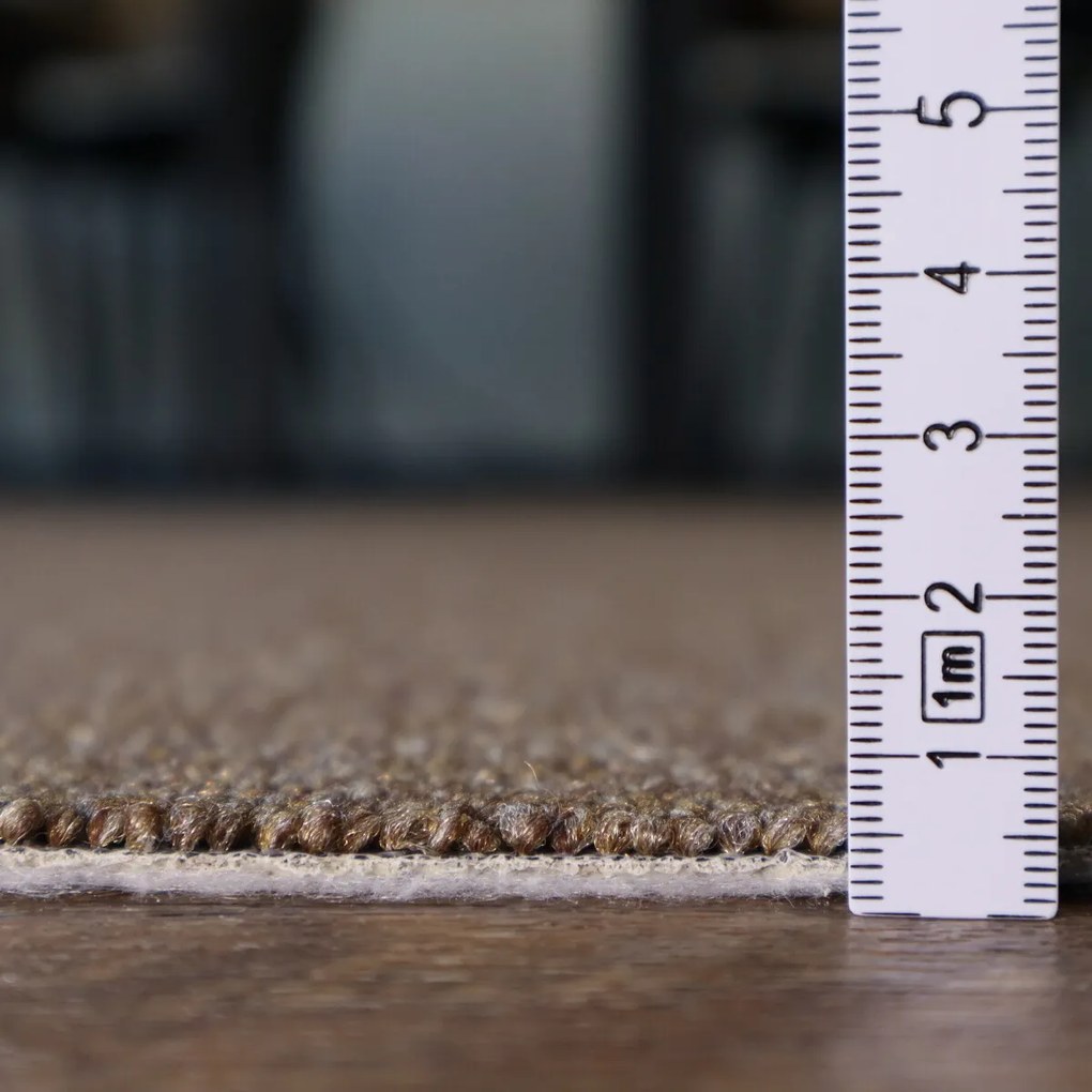 Koberec metráž Rambo-Bet 93, na mieru, šíře 3m,4m,5m, hnedá, ab (mriežka), kuchyňa, Betap