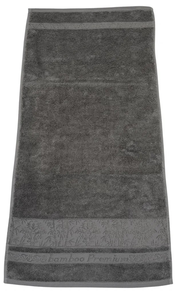 Uterák bambo atracitovo sivý klasik 50x90cm