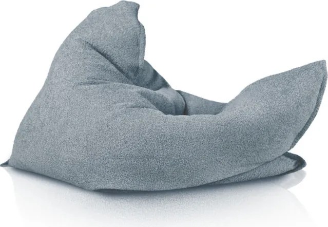 Vankúš na sedenie modrý bouclé