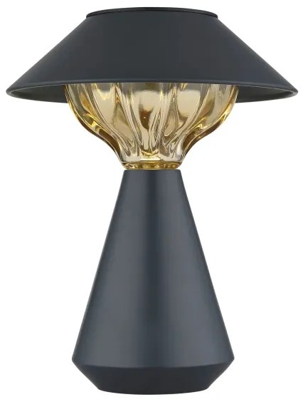 Globo 36639A - LED Solárna lampa 10xLED/0,06W/1,2V IP44 čierna