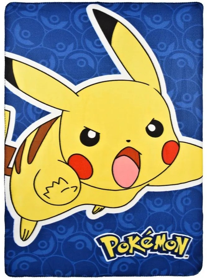 Fleecová deka Pokémon Pikachu - 100 x 150 cm