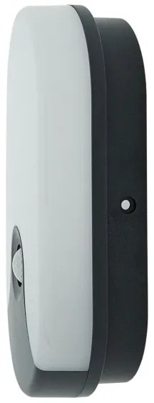 LED vonkajšie nástenné svietidlo s pohybovým senzorom LED/18 W/230 V IP44 antracit