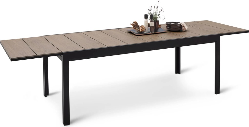 Rozkladací záhradný stôl so stolovou doskou Duraboard®, cca  200 ‒ 300 cm