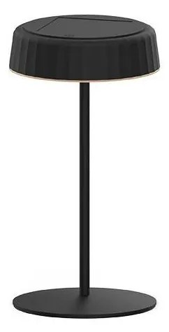 LED Stmievateľná solárna nabíjacia stolná lampa VIVIEN LED/3W/5V 2700K IP54 čierna