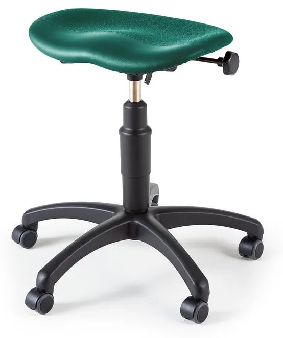 Sedlová stolička KEN, zelená