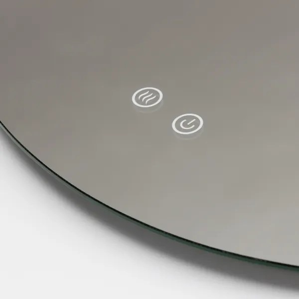 Brilagi - LED stmievateľné vyhrievané zrkadlo s podsvietením DEMI ECO LED/12W/230V pr. 60 cm IP44