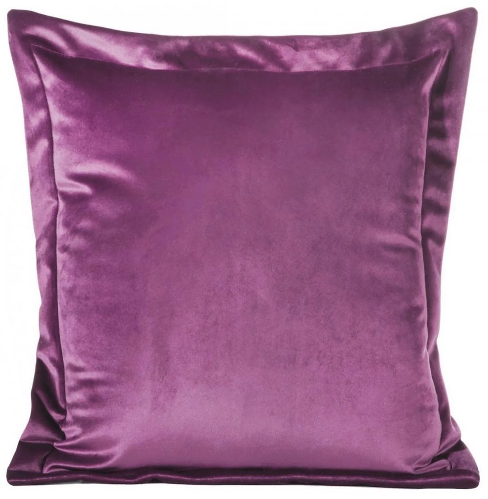 DEKORAČNÁ OBLIEČKA NA VANKÚŠ RIA 45X45 CM TMAVOFIALOVÁ