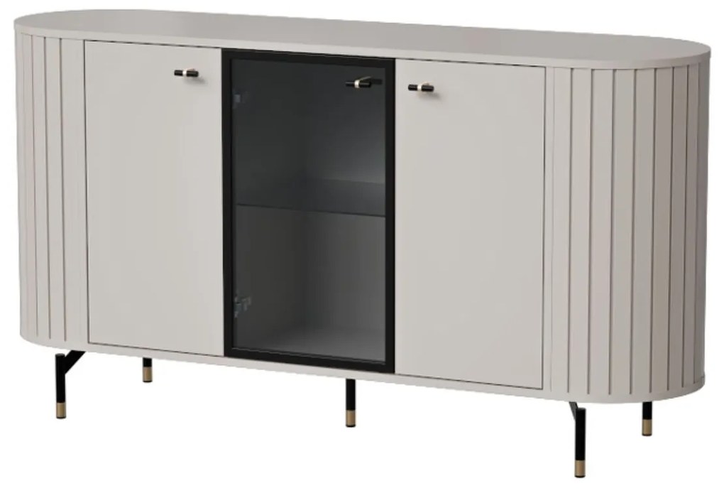 Komoda s vitrínou cashmere ZANTE ZA3