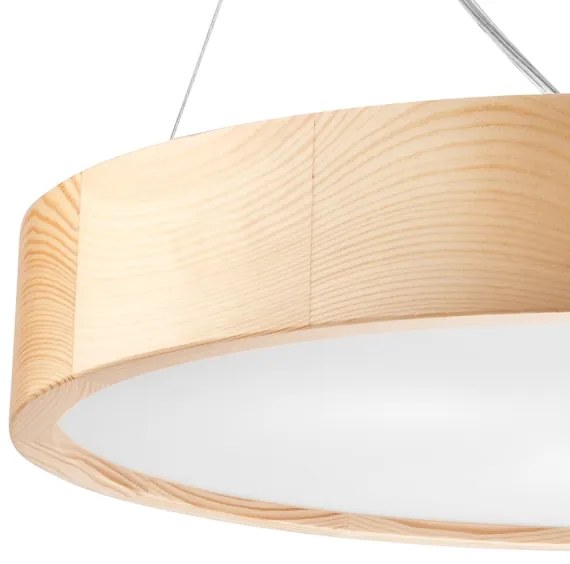 Luster na lanku NATURAL 3xE27/60W/230V ø 47 cm borovica
