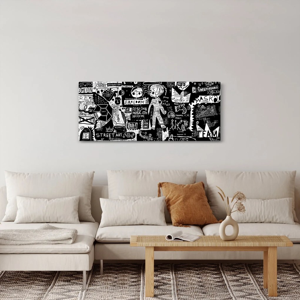 Obraz - Graffiti (120x50 cm)