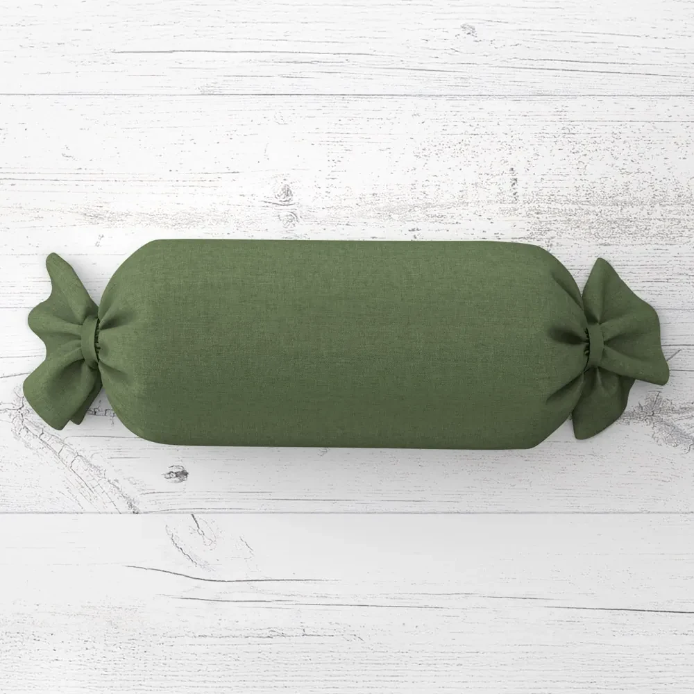 Biante Vankúš valec bonbon Rongo RG-081 Tmavý olivovo zelený 15x80 cm